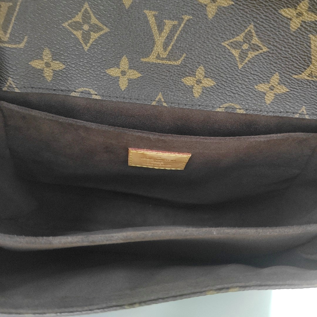 MÉTIS MM Monogram Coated Canvas Brown