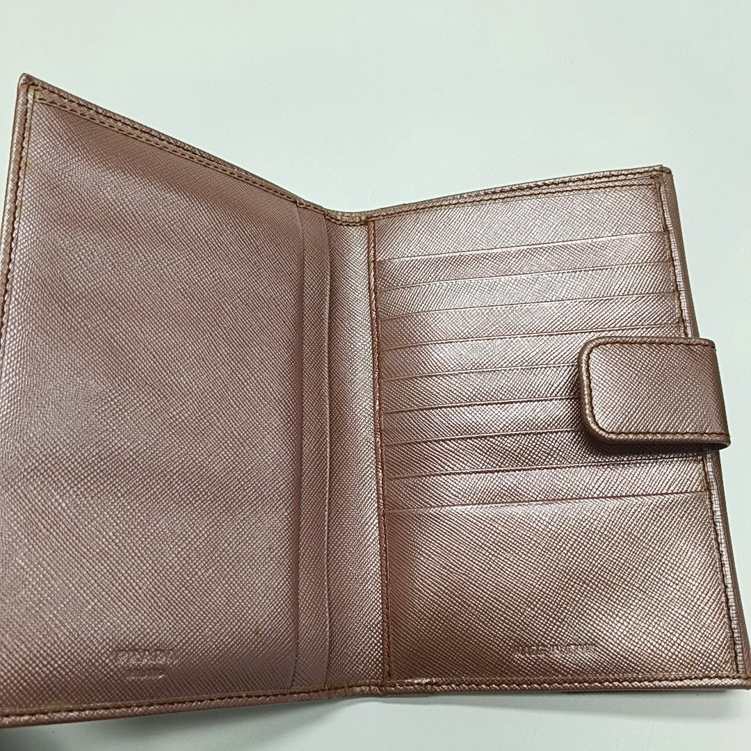 Saffiano Calfskin Wallet Pink