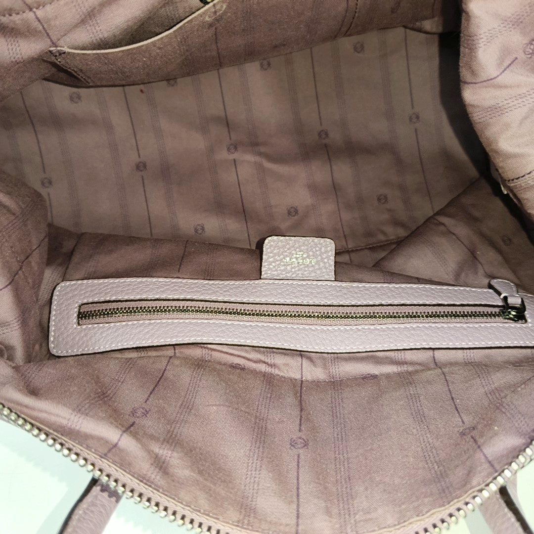 Calfskin Shoulder Bag Purple