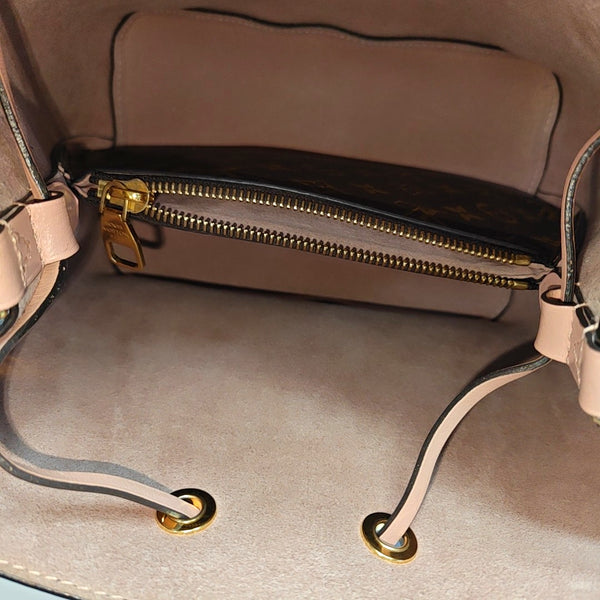 NÉONOÉ MM Monogram Coated Canvas Brown