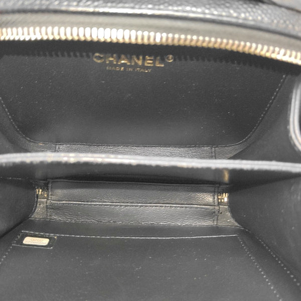 FILIGREE Small Quilted Grained Calfskin Black