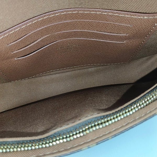 IVY Monogram Coated Canvas Brown