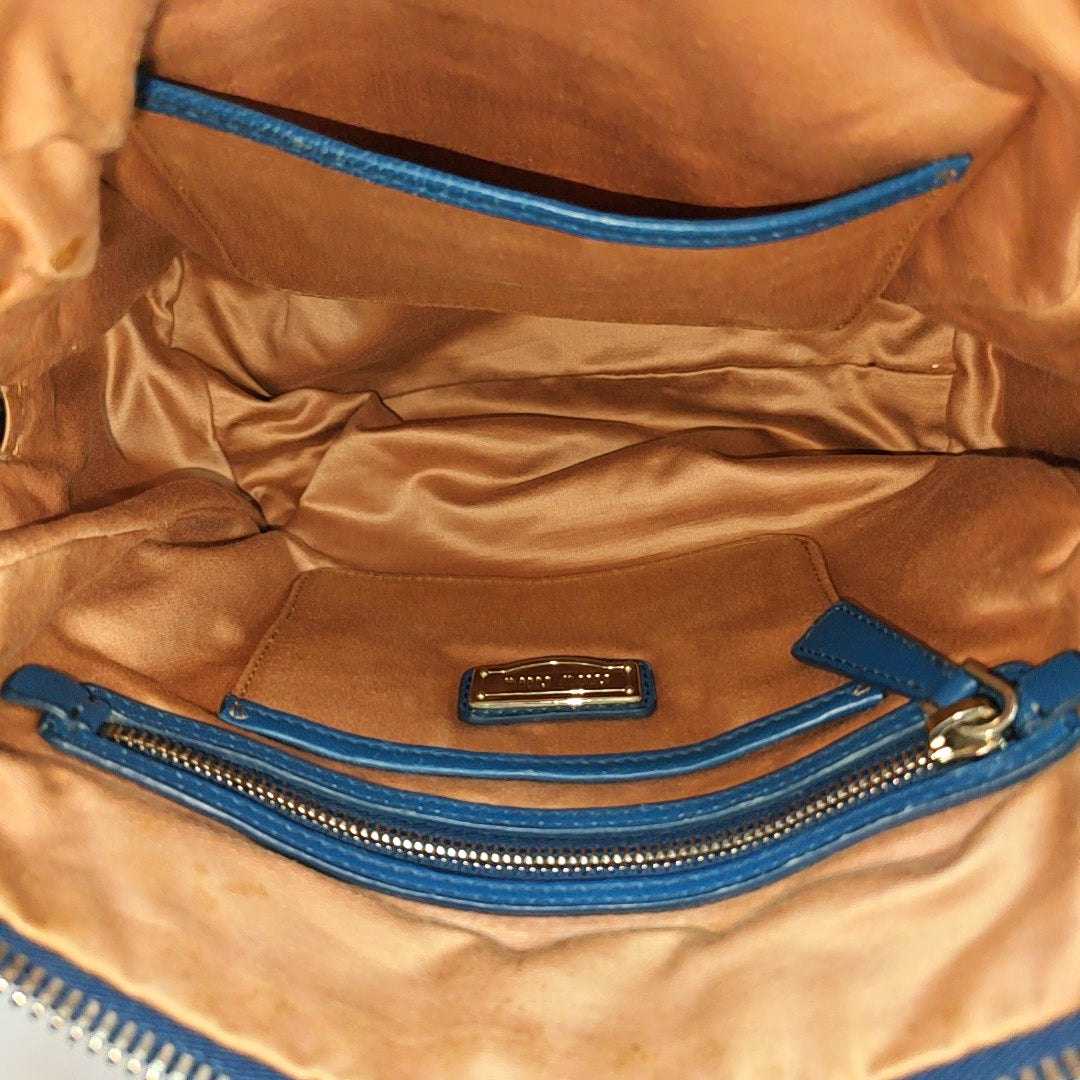 Quilted Lambskin Shoulder Bag Blue