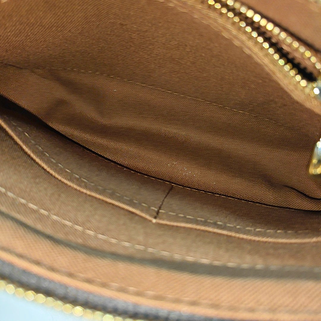 ACCESSOIRES GM Monogram Coated Canvas Brown