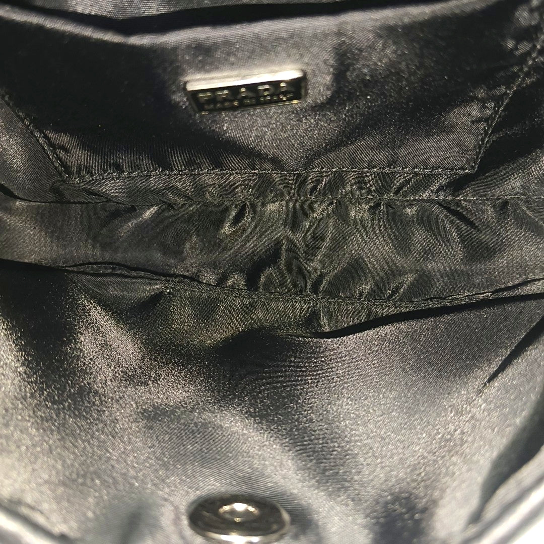 Lambskin Top Handle Bag Black