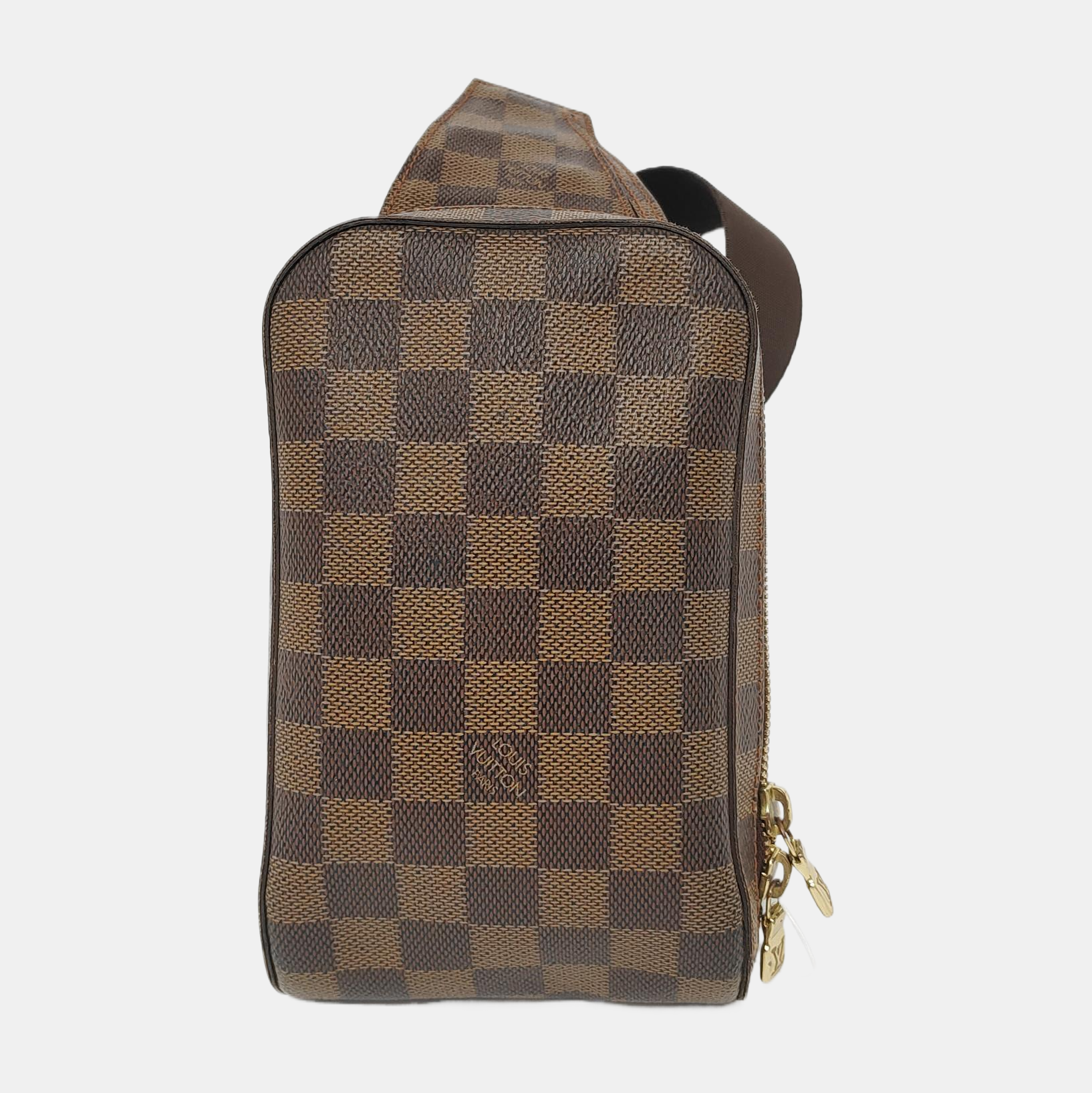 GÉRONIMOS Damier Ebene Coated Canvas Brown