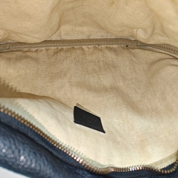 Print Large Calfskin Black