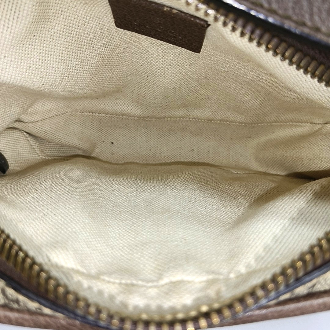 Ophidia Small Monogram Coated Canvas Beige