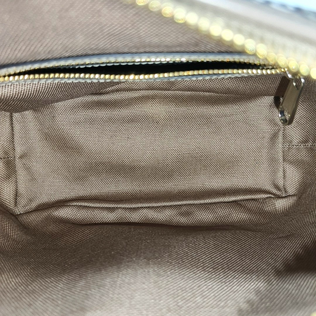 Monogram Coated Canvas Top Handle Bag Super Mini Gray