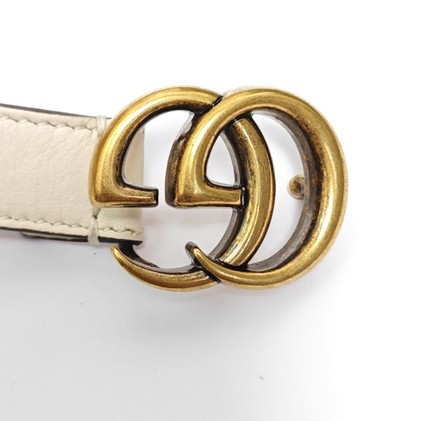Leather Belt White