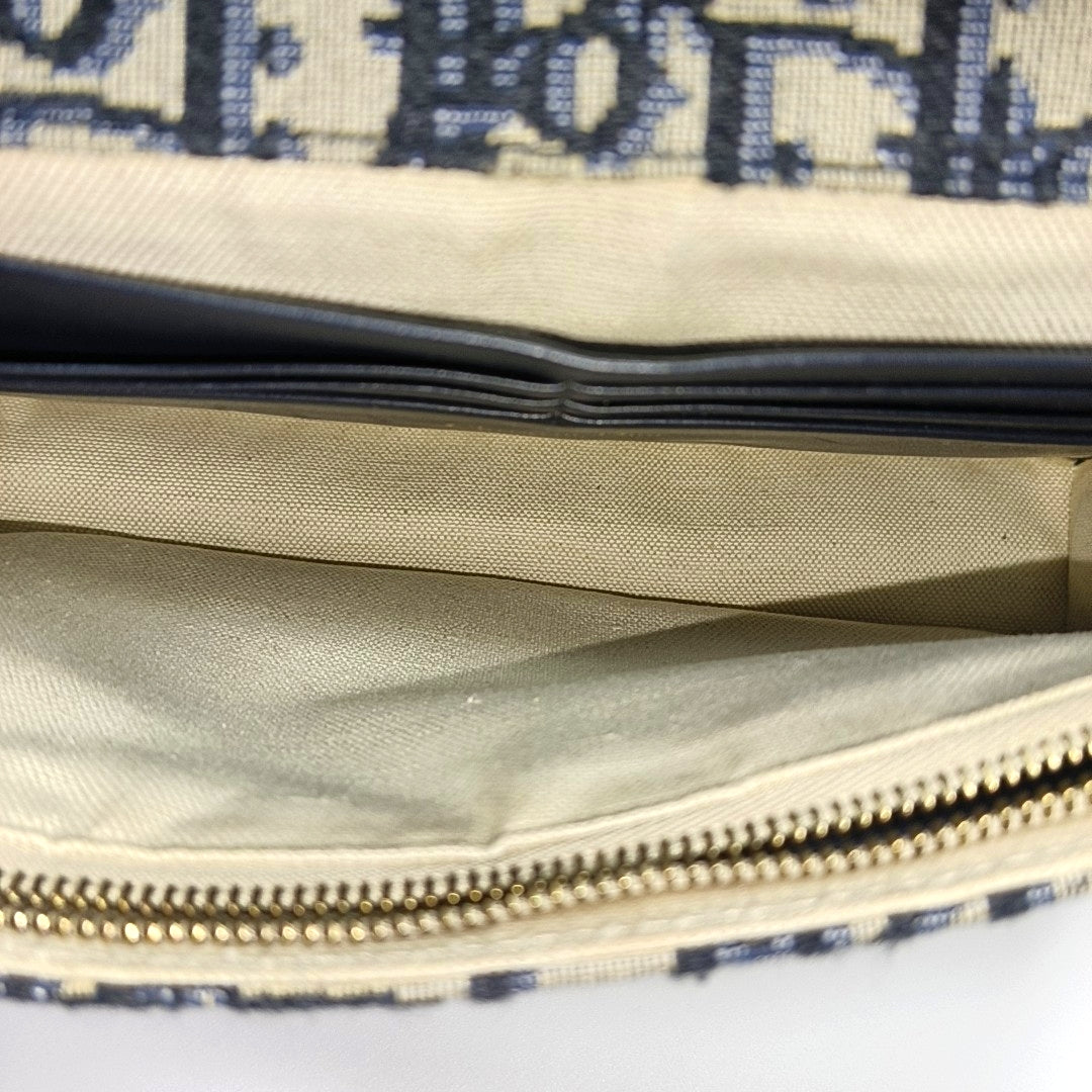 Saddle Mini Oblique Canvas Blue