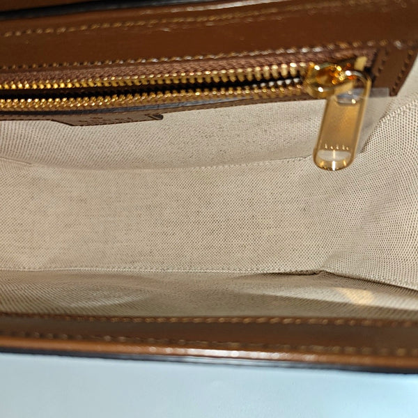 Monogram Coated Canvas Shoulder Bag Beige