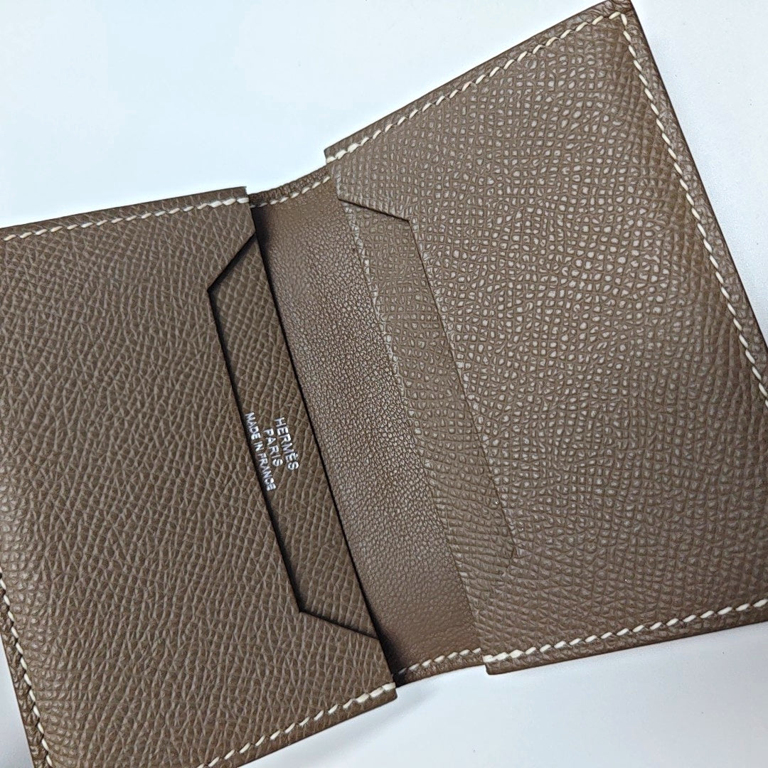 Bearn Mini Epsom Gray Card Holder