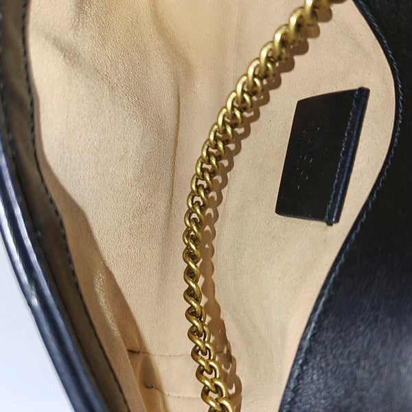 GG Marmont Mini Quilted Calfskin Black