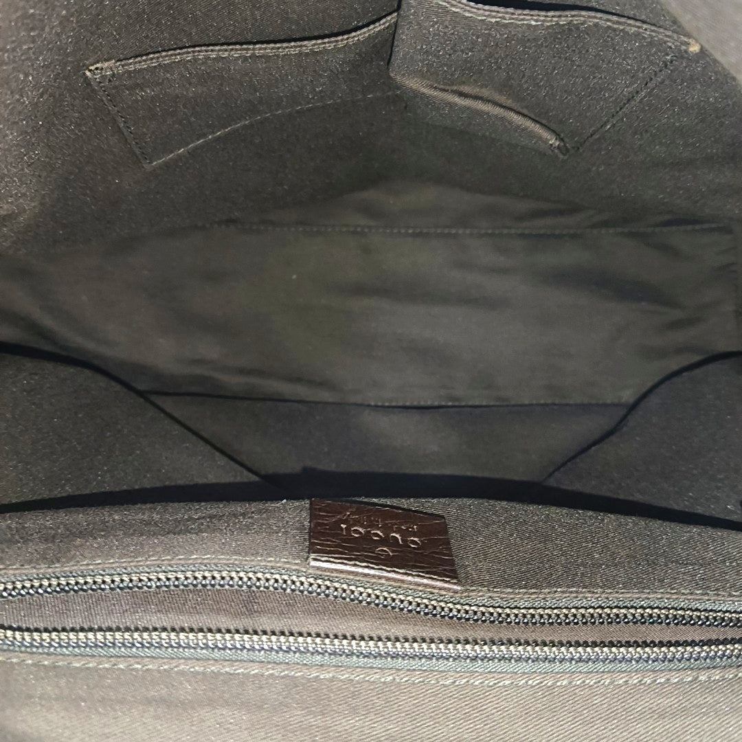 Monogram Coated Canvas Shoulder Bag Black