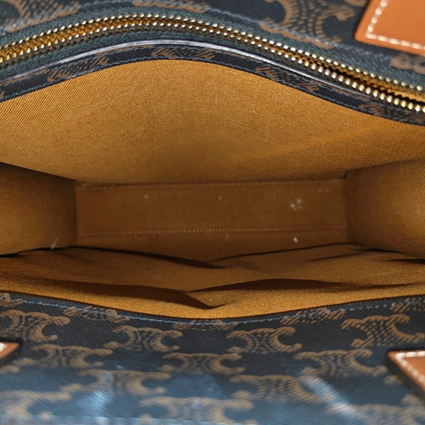 CABAS CELINE Small Coated Canvas Brown