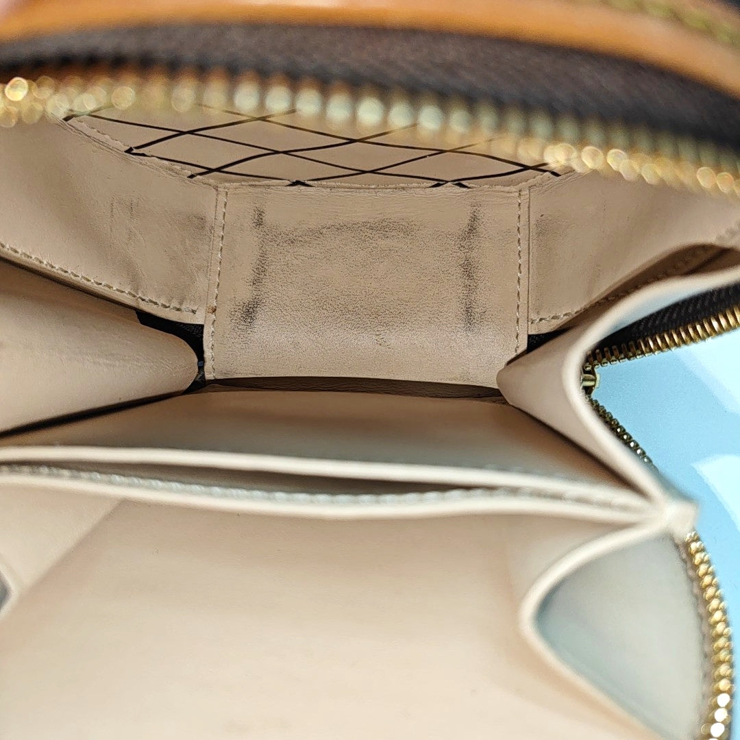 BOITE CHAPEAU Mini Monogram Coated Canvas Brown
