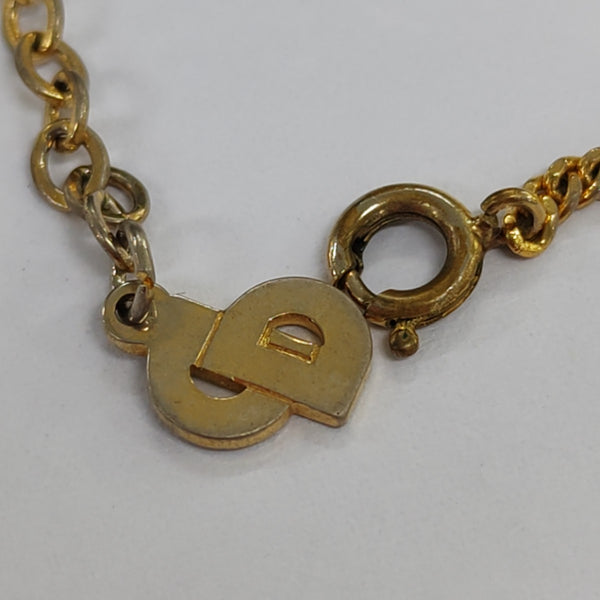 Petit CD Metal Gold Necklace