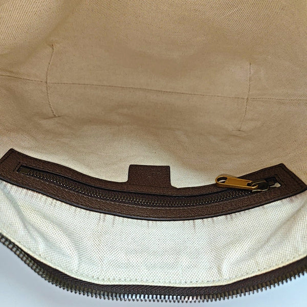 Ophidia Small Monogram Coated Canvas Beige