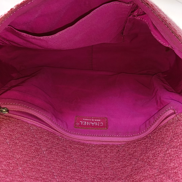 2.55 Maxi Quilted Wool Red
