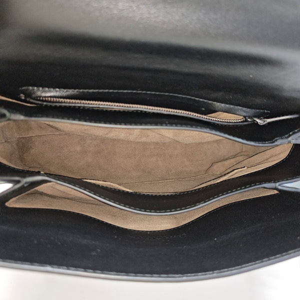 Piazza Medium Calfskin Black