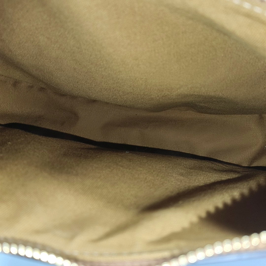 Coated Canvas Shoulder Bag Black