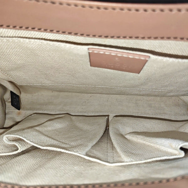 Emily Chain Monogram Calfskin Beige