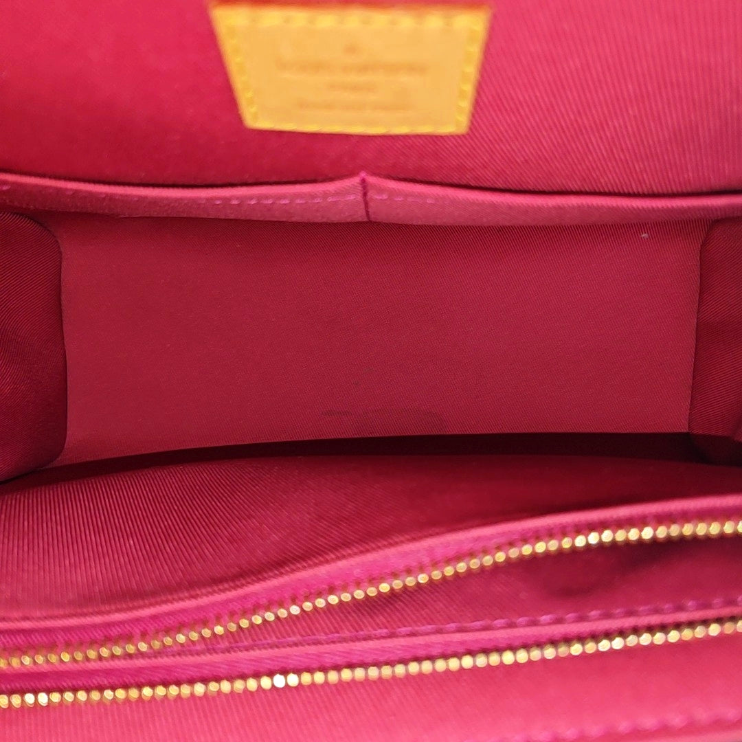 CLUNY PM Monogram Coated Canvas Brown
