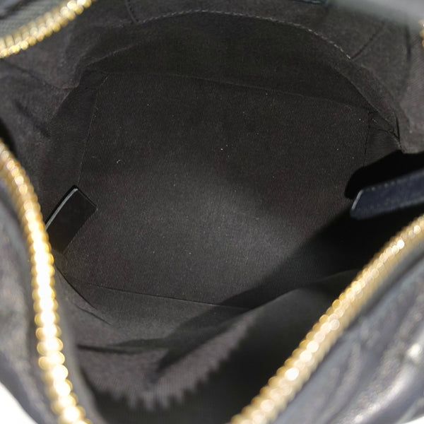 Quilted Lambskin Shoulder Bag Black