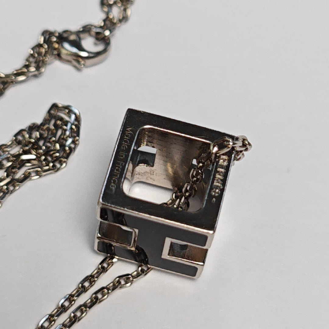 Cage D'h Metal Silver Necklace