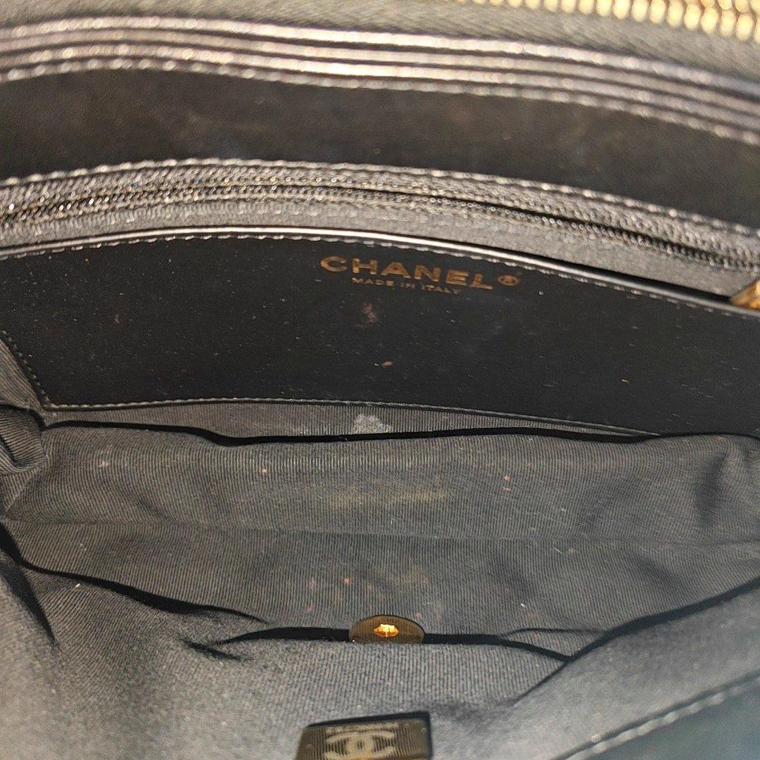 Quilted Lambskin Shoulder Bag Small Black