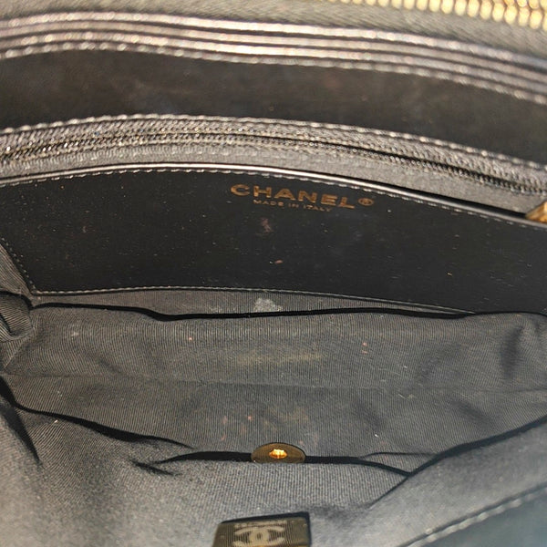 Quilted Lambskin Shoulder Bag Small Black