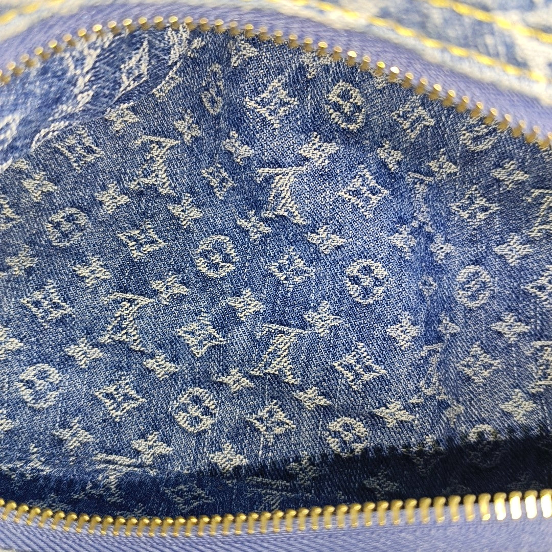 PAPILLON 26 Monogram Denim Blue