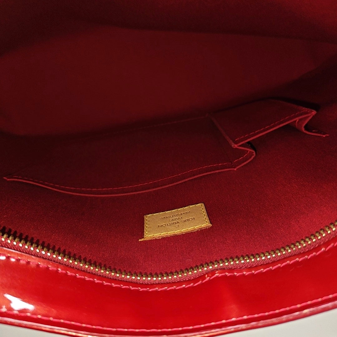 BRENTWOOD Monogram Patent Leather Red