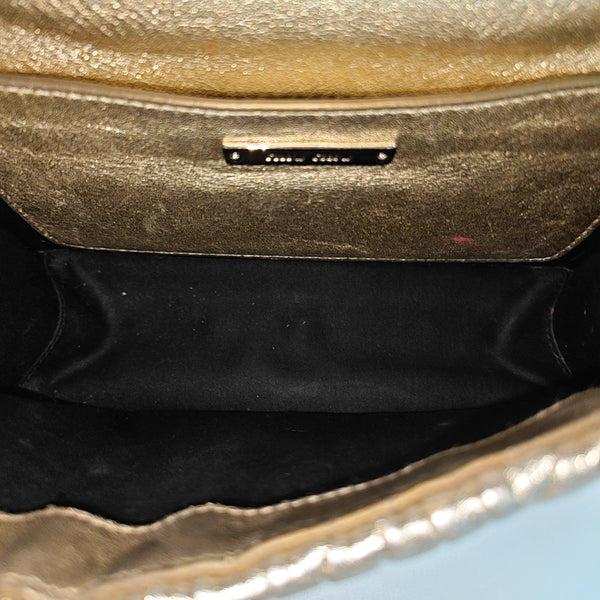 Miu Lady Quilted Lambskin Gold