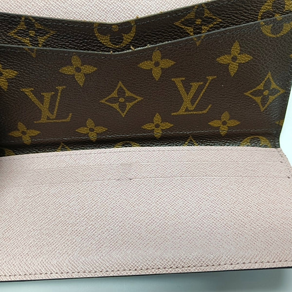 JOSÉPHINE Monogram Coated Canvas Brown Wallet