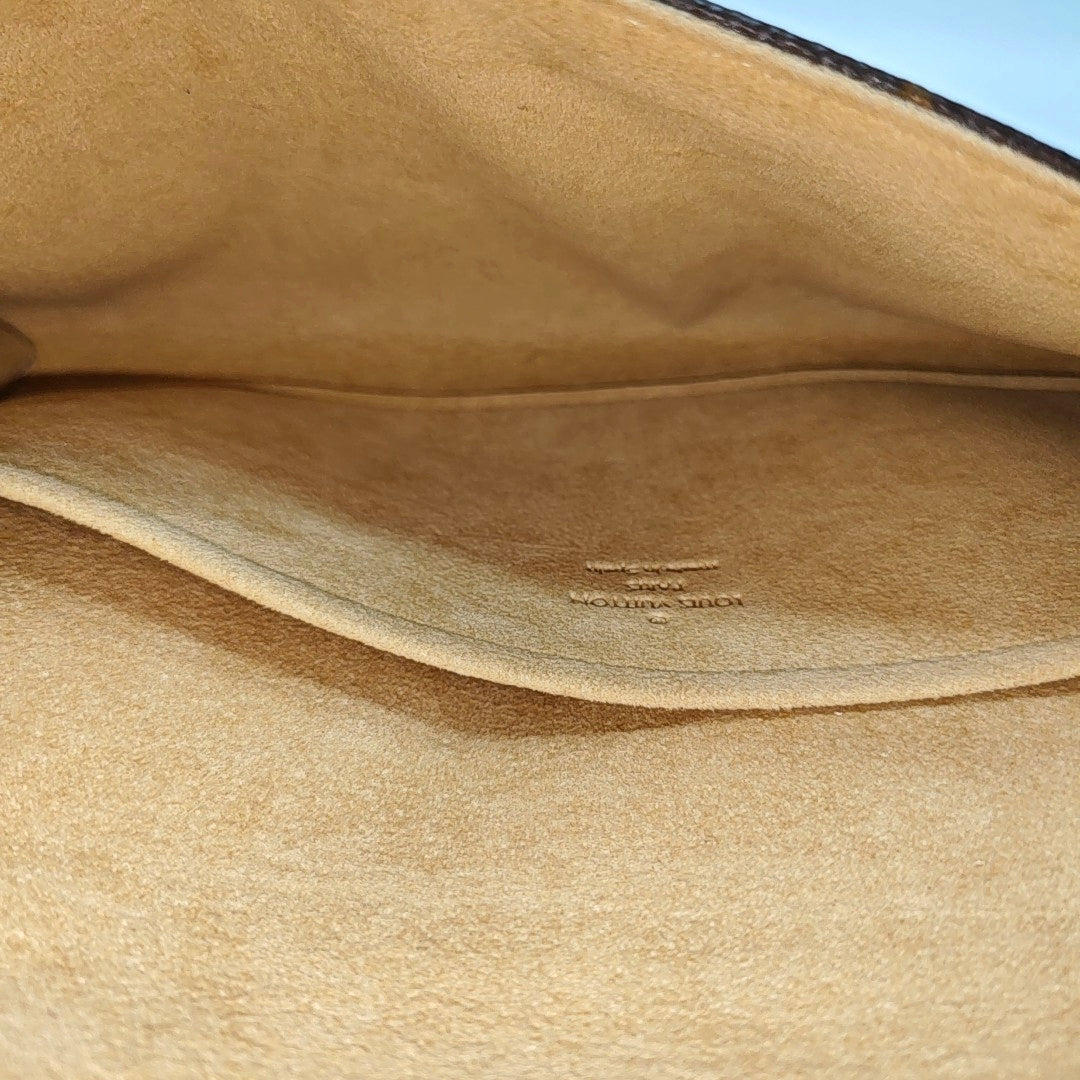 TWIN GM Monogram Coated Canvas Brown