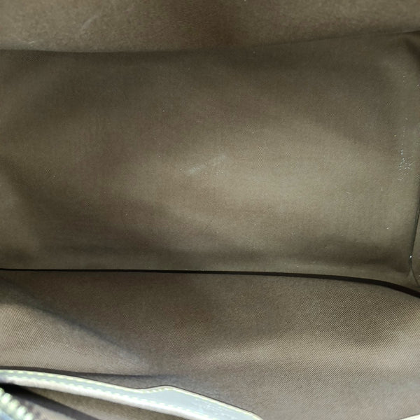 Monogram Coated Canvas Top Handle Bag Brown