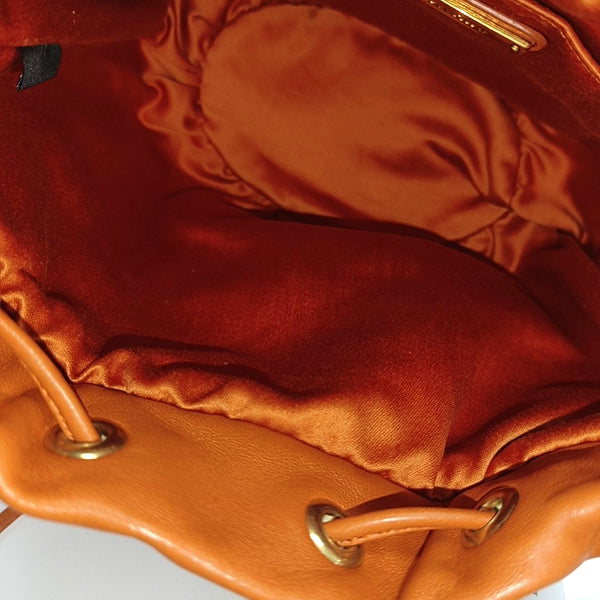 Matelassé Quilted Lambskin Orange