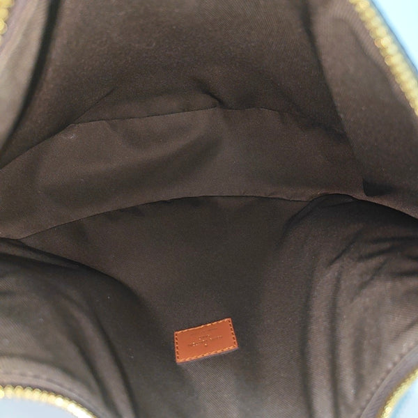 LOOP HOBO Monogram Coated Canvas Brown