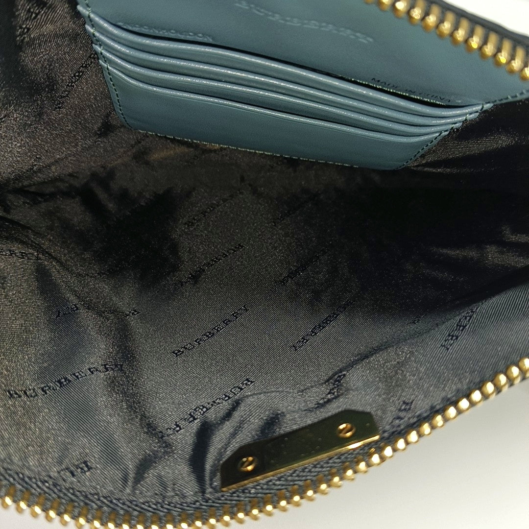 Calfskin Crossbody Bag Blue
