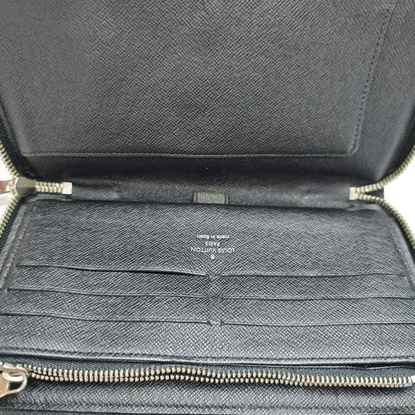 ZIPPY Damier Graphite Coated Canvas Black Wallet