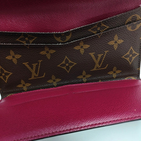 JOSÉPHINE Monogram Coated Canvas Brown Wallet