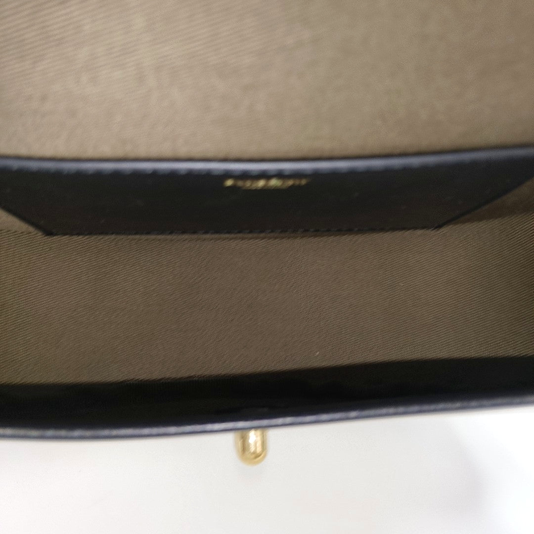 Coated Canvas Shoulder Bag Beige