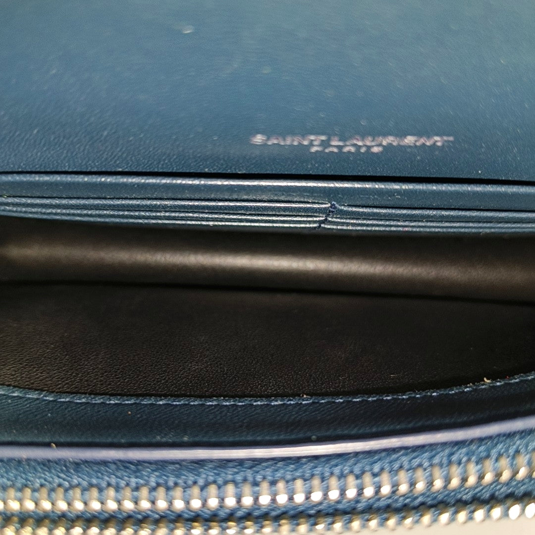 Authenticated pre-owned  KATE WOC Velvet Blue - Shoulder Bag at Looply