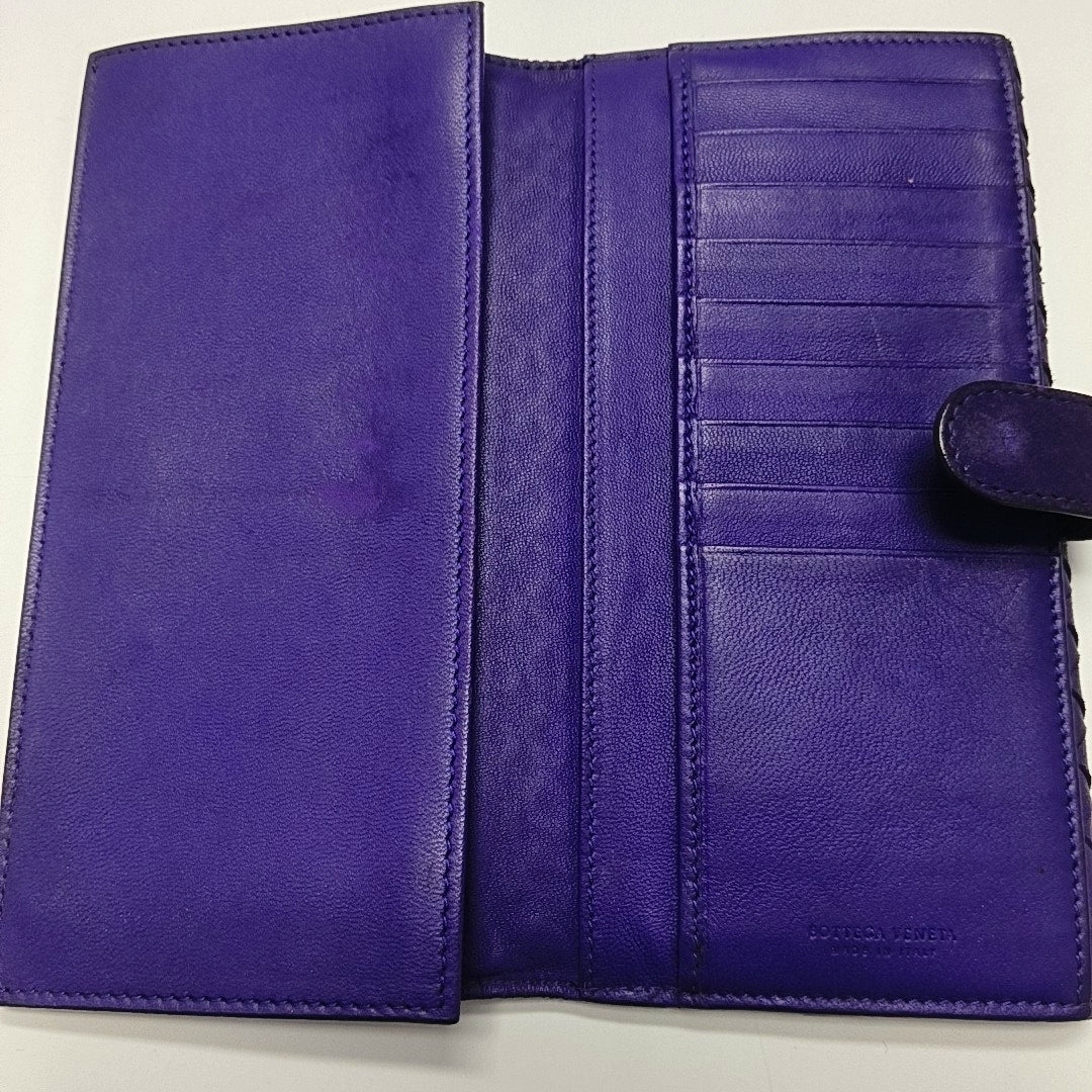 Calfskin Wallet Purple
