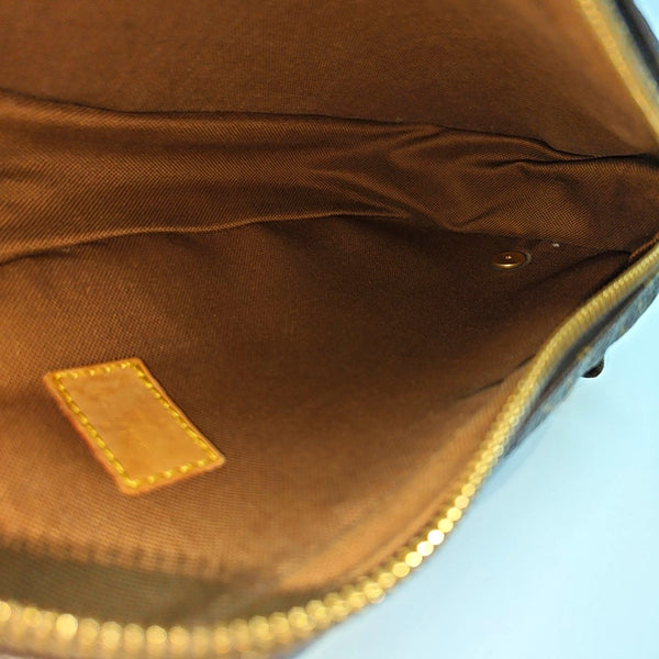 GANGE Monogram Coated Canvas Brown