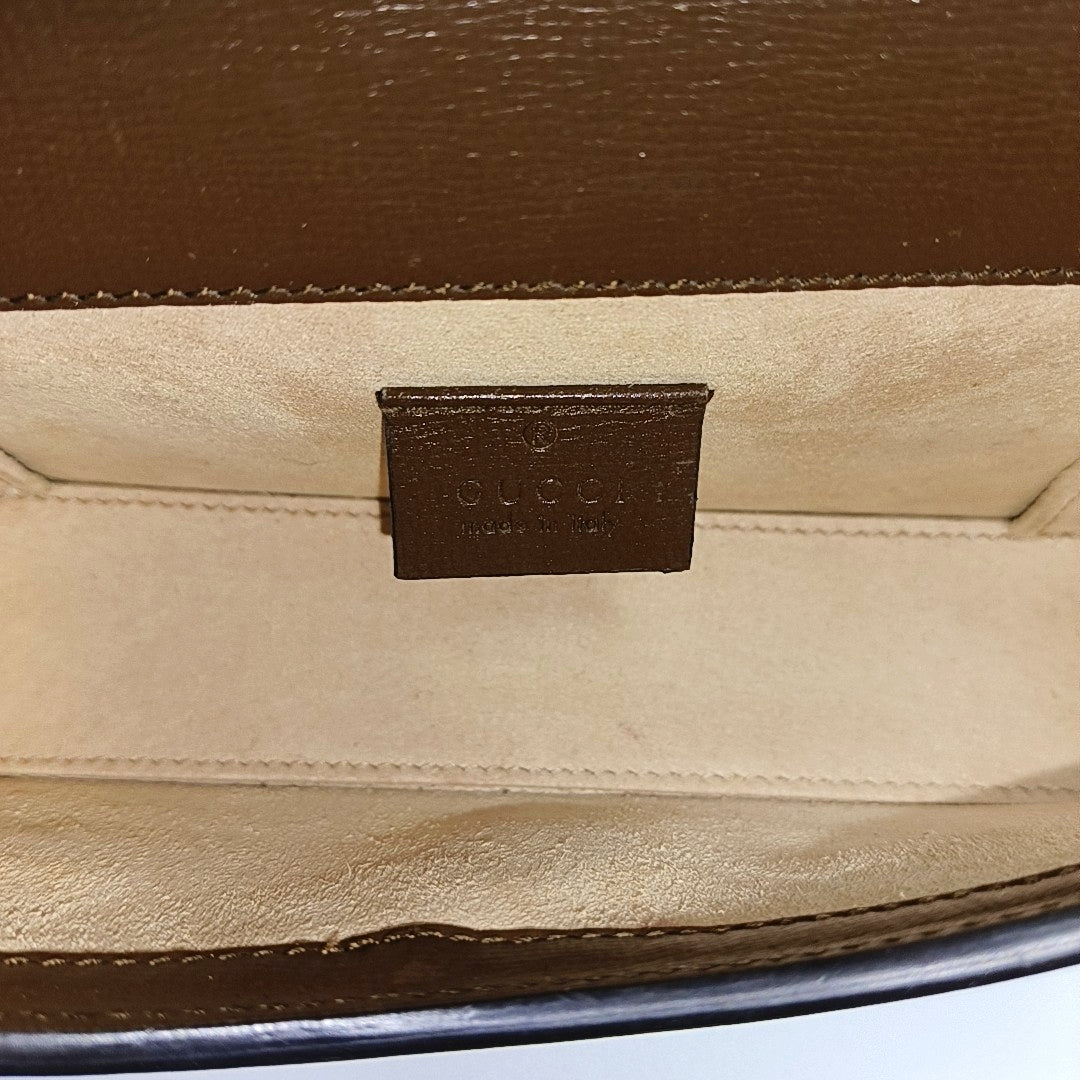 Horsebit 1955 Mini Monogram Coated Canvas Beige