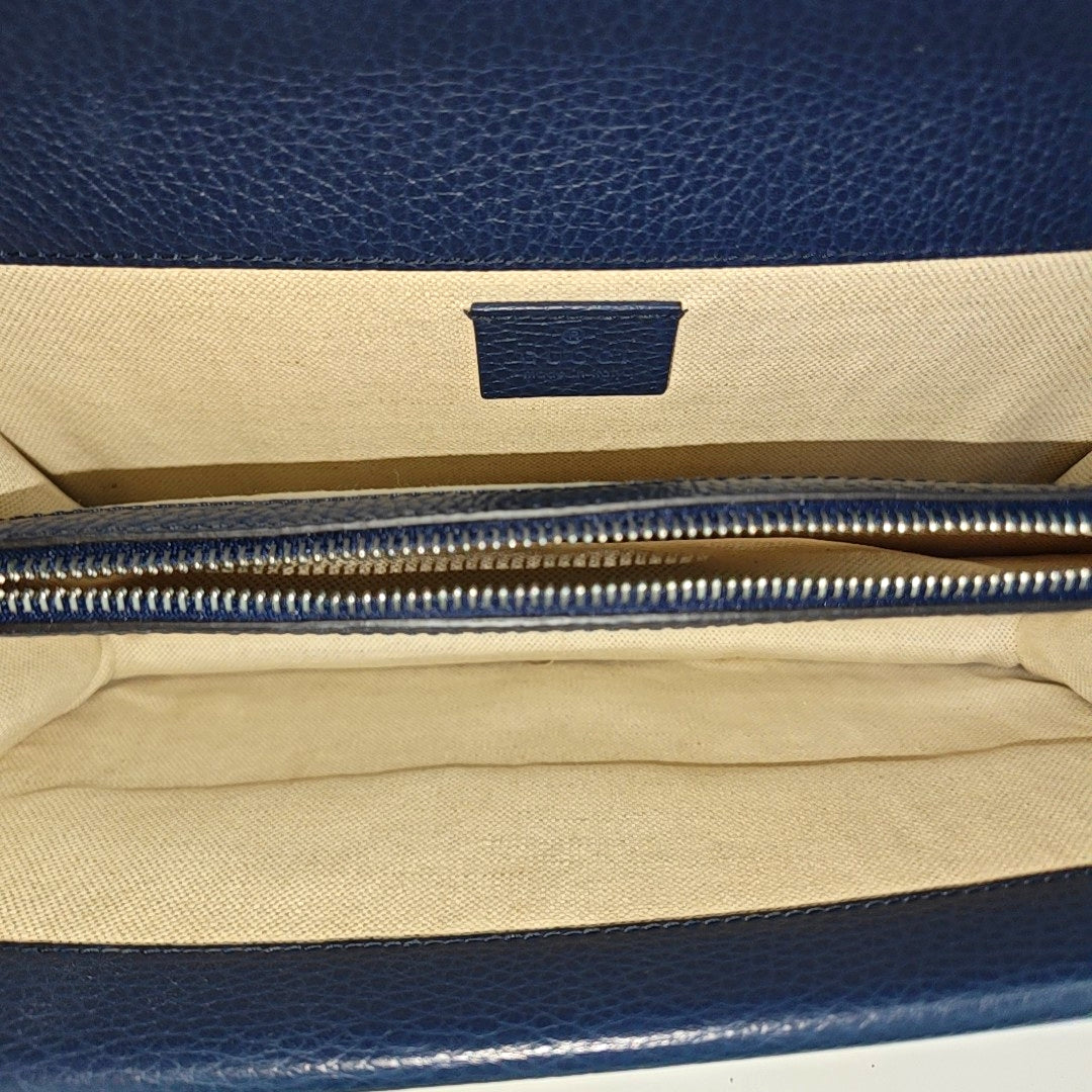 Authenticated pre-owned  Dionysus Small Calfskin Blue - Shoulder Bag at Looply