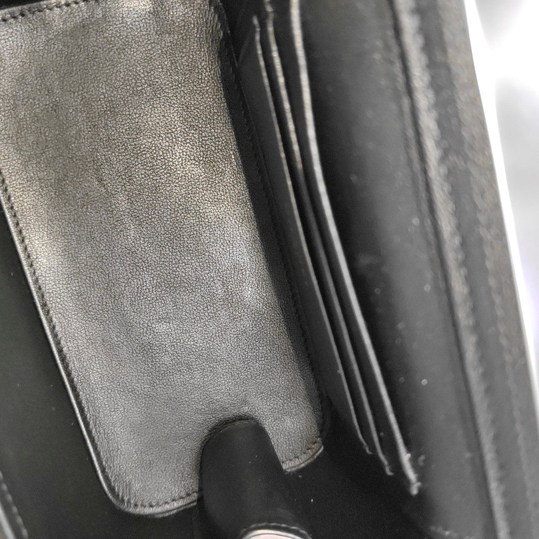 Quilted Lambskin Shoulder Bag Black